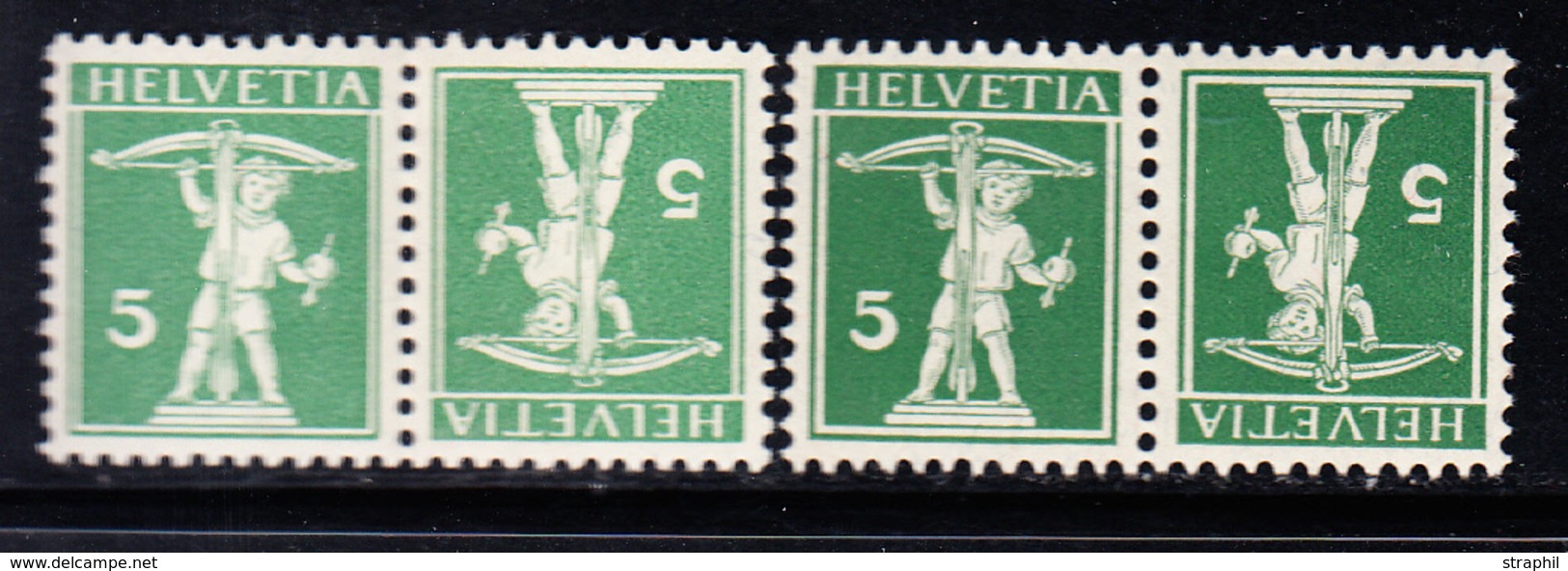 ** N°136a, 136c - 2 Têtes Bêches - TB - Used Stamps