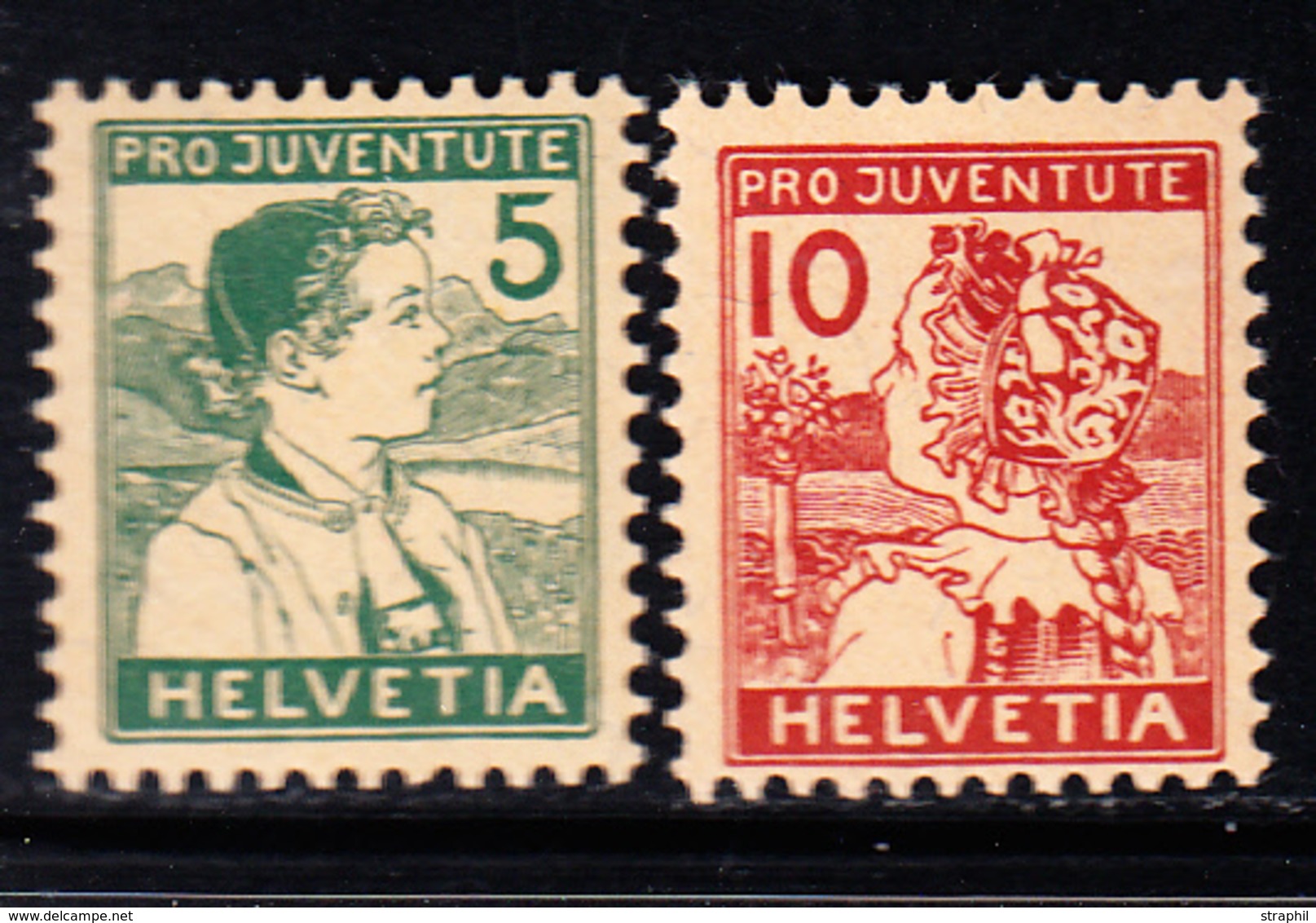 * N°149/50 - Projuventute 1915 - TB - Usados