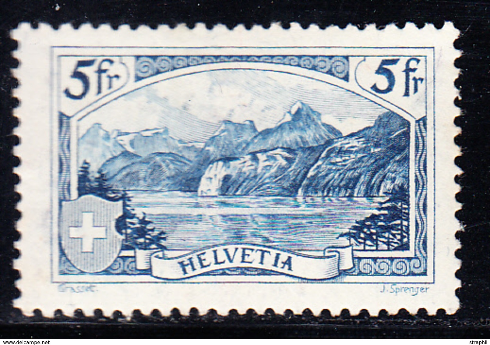 * N°230 - 5F Bleu - Signé Roumet - TB - Used Stamps