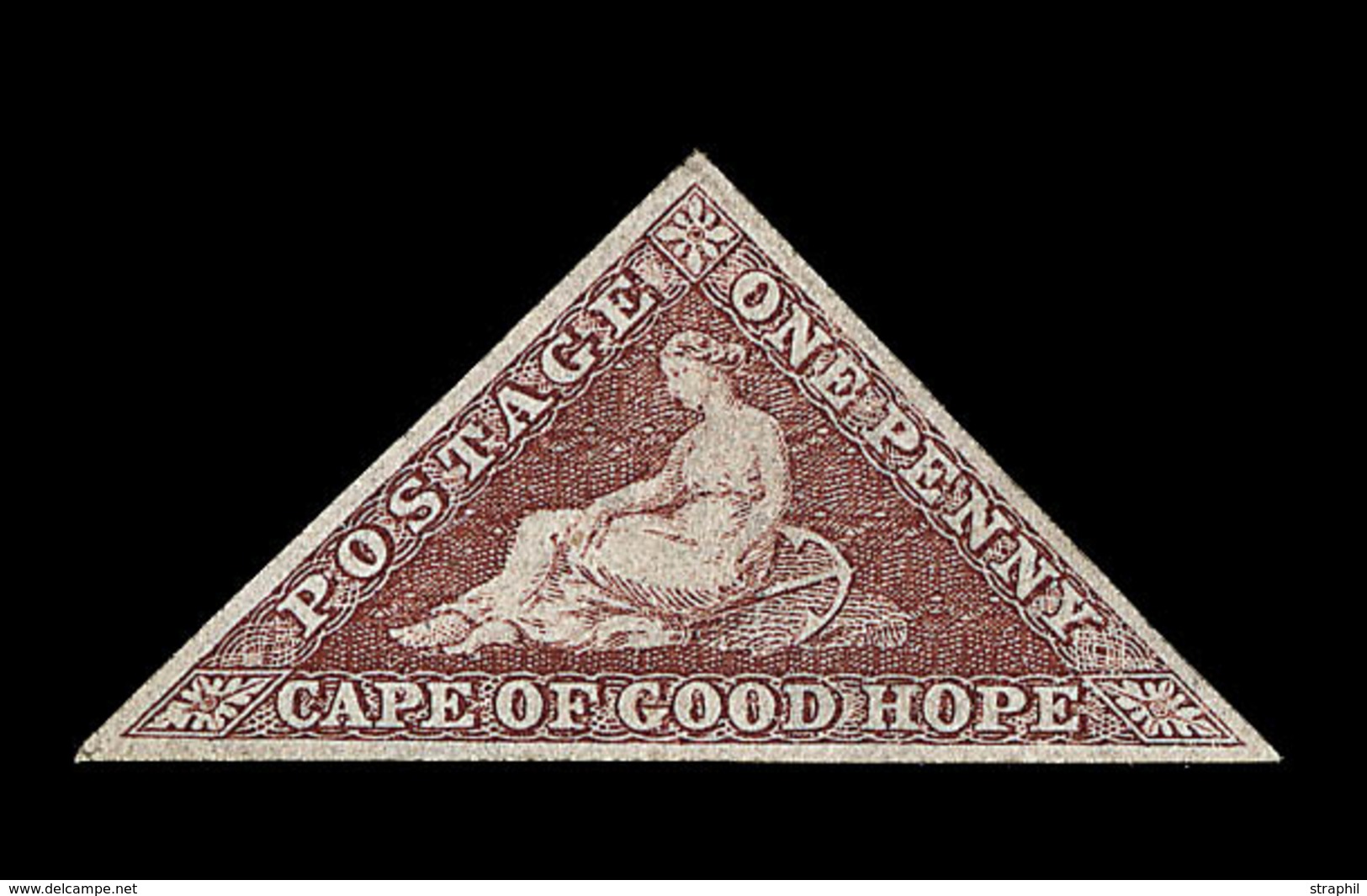 * N°3 - 1p Rose Rouge - Signé Pavoille - Comme ** -TB - Cape Of Good Hope (1853-1904)