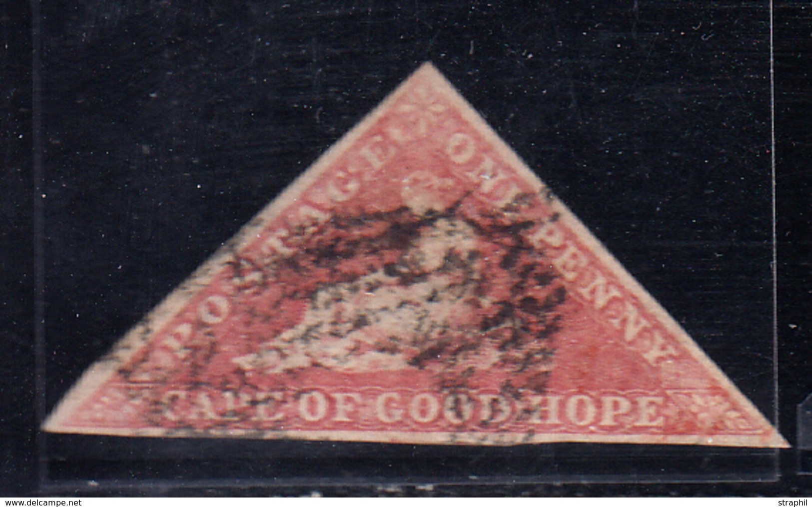 O N°3 - 1p Rose Rouge - TB - Kaap De Goede Hoop (1853-1904)