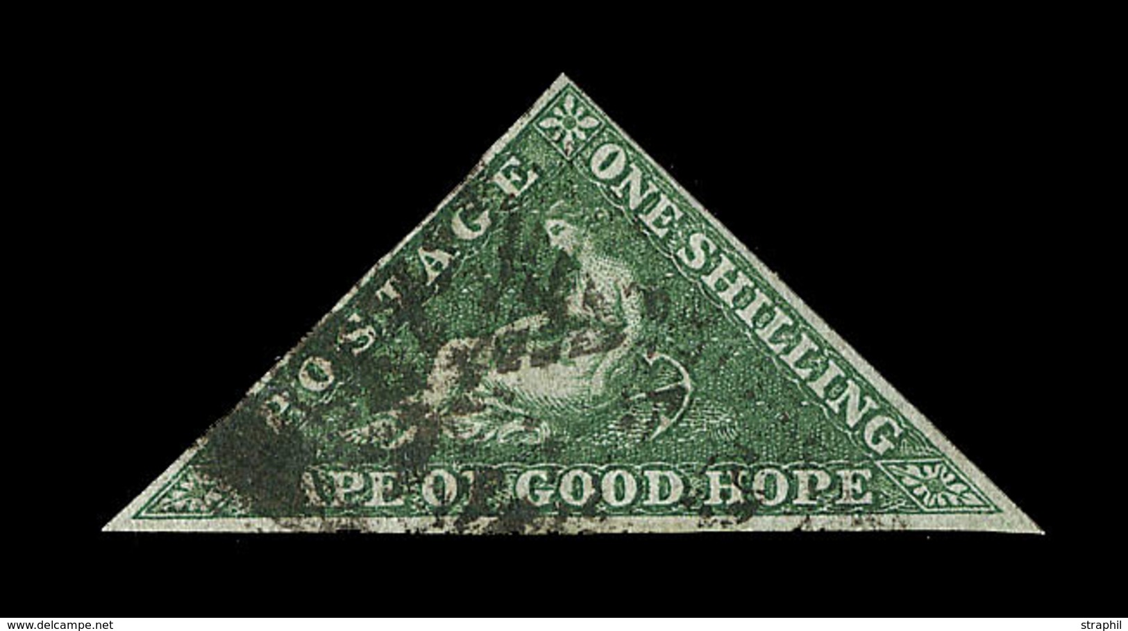 O N°6 - 1$ Vert - Signé Pavoille -TB - Cape Of Good Hope (1853-1904)