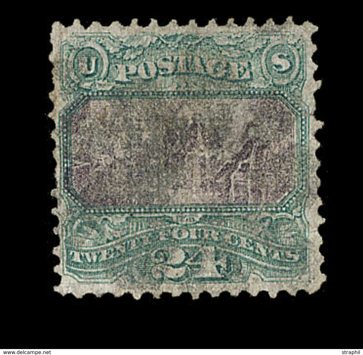 O N°36 - 24c Vert Et Violet - TB Centrage - B/TB - Unused Stamps