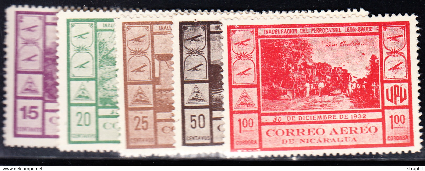 * PA N°47/51 - Les 5 Val - TB - Nicaragua