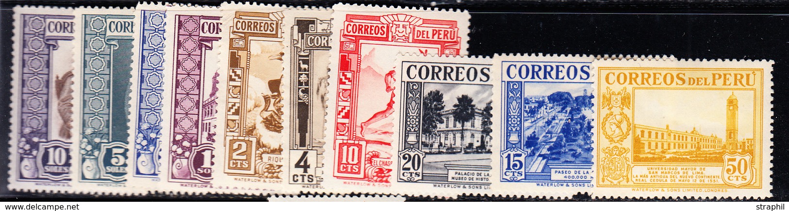 * N°335/44 - 10 Valeurs -TB - Pérou