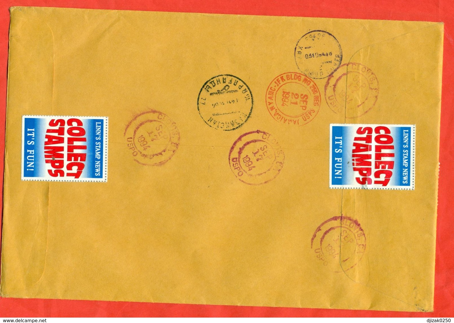 USA 1994.Football. Registered Envelope Passed The Mail. - Covers & Documents