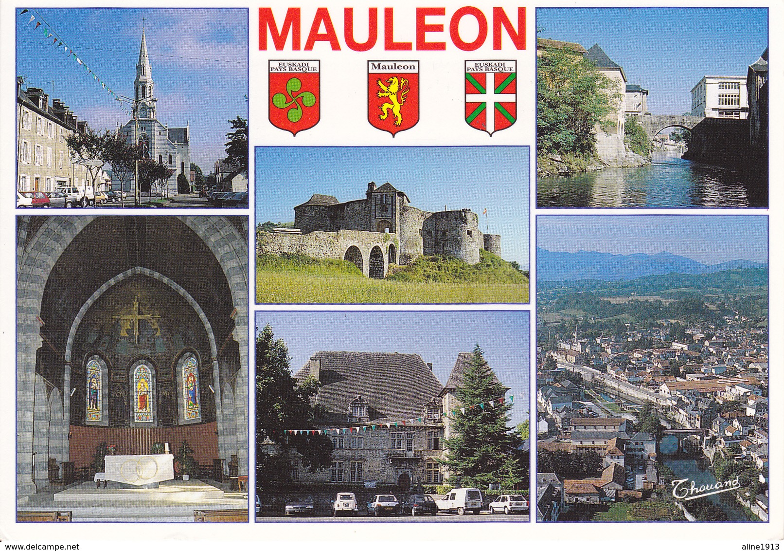 64 MAULEON / MULTIVUES / BLASONS - Mauleon Licharre