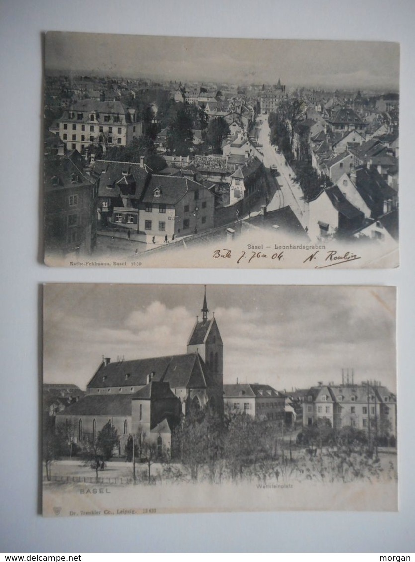 CPA SUISSE, BALE, BASEL - JOLI LOT DE 21 CPA DE BALE, ANIMATIONS, VILLAGES, ++, TOUS LES SCANS