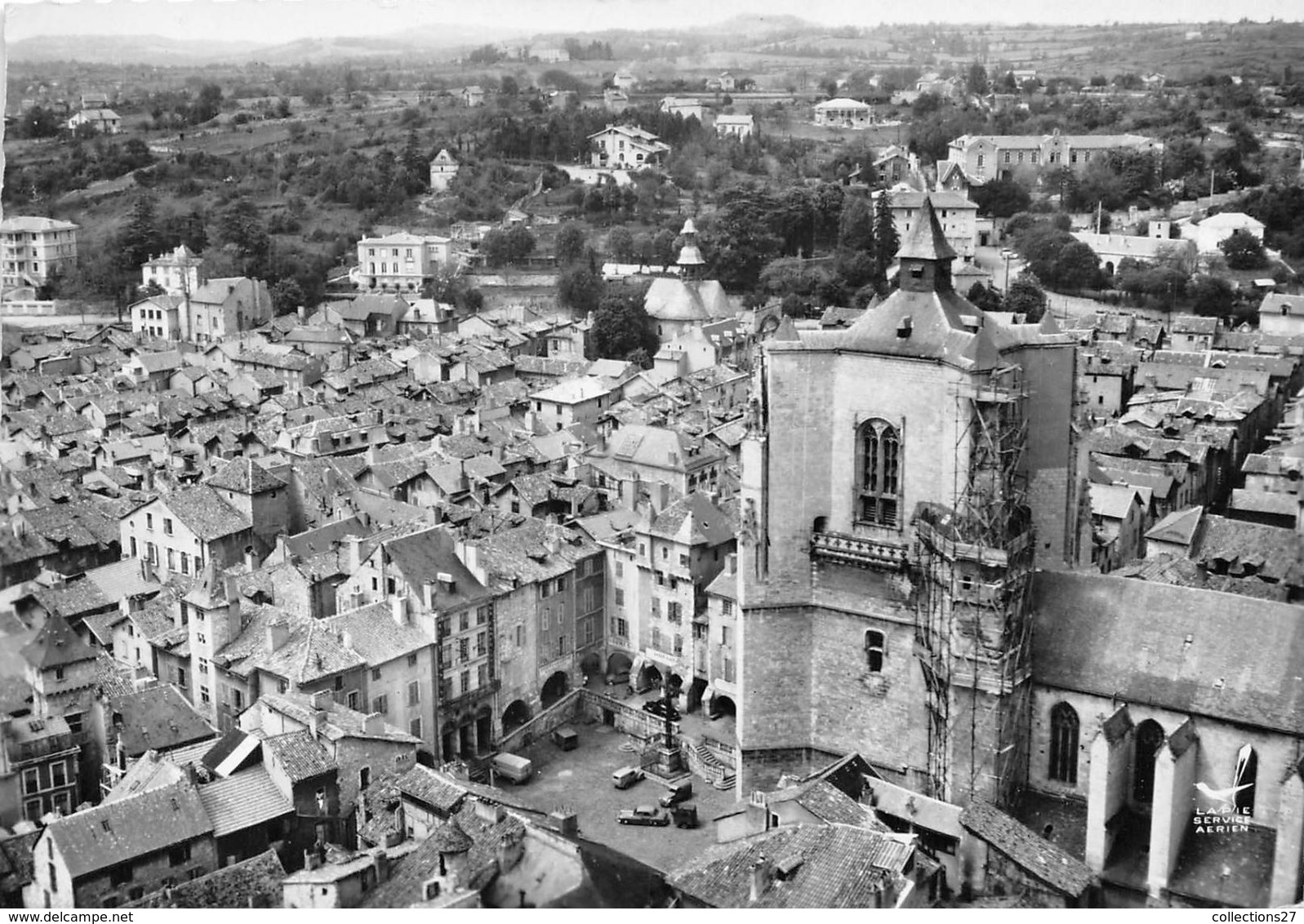 12-VILLEFRANCHE-DE-ROUEGUE- VUE DU CIEL - Villefranche De Rouergue