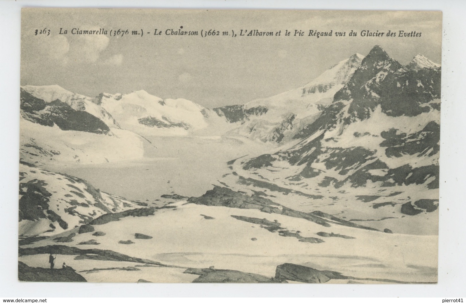 La Ciamarella - Le Chalanson , L'Albaron Le Pic Régaud Vus Du Glacier Des Evettes - Autres & Non Classés