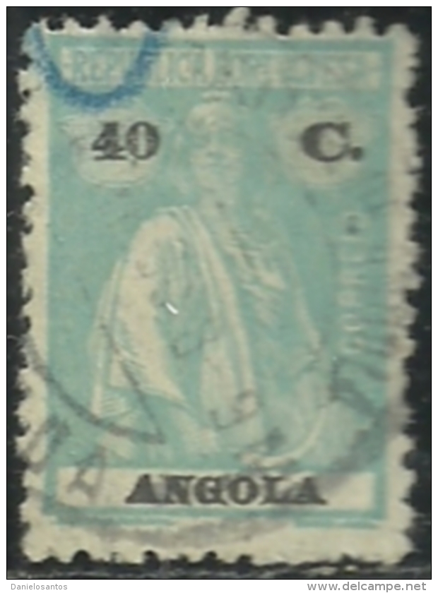 Angola 1914-26 Ceres Name And Value In Black Canc - Post