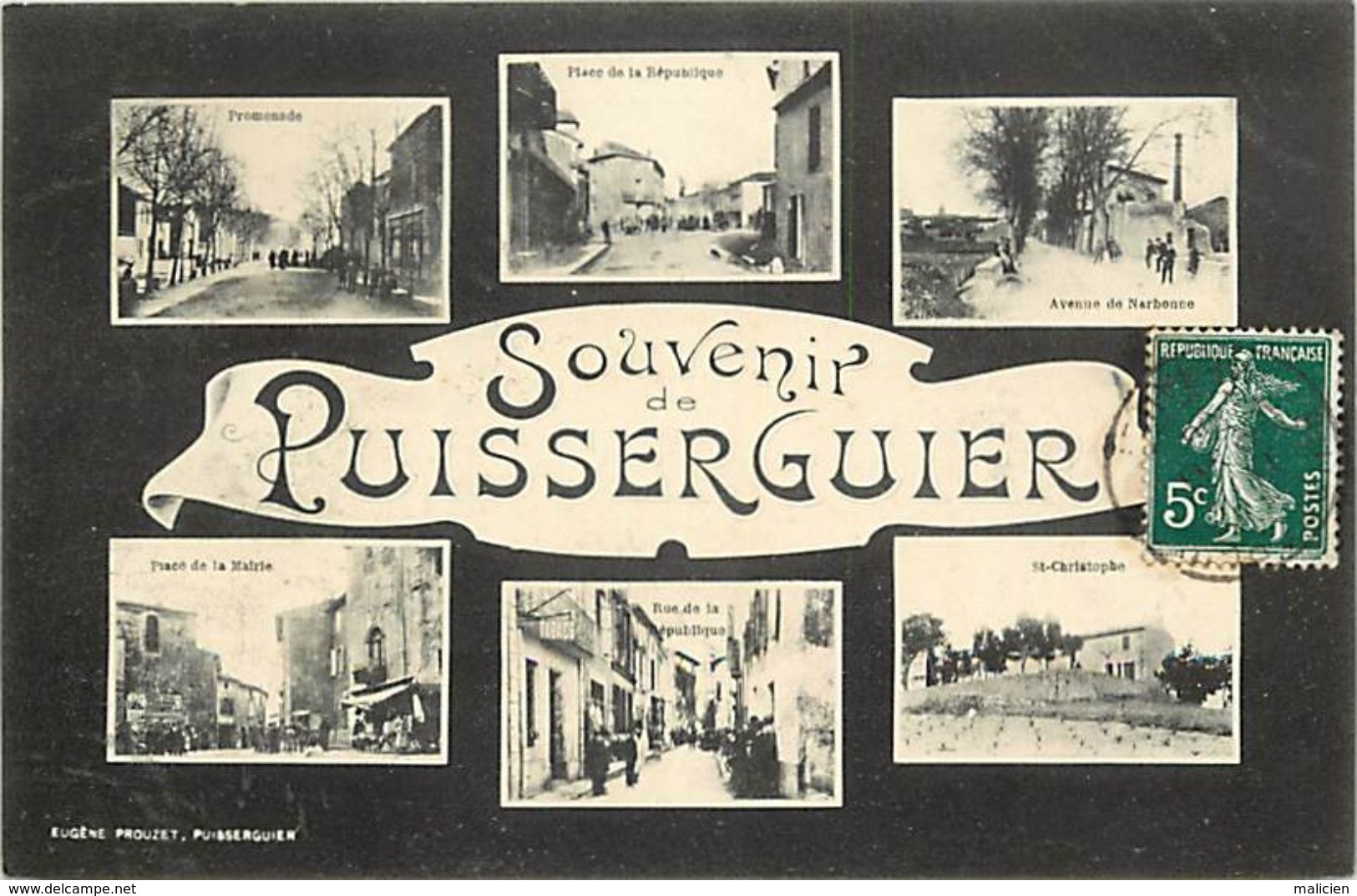 - Dpts Div.-ref-YY482- Herault - Puisserguier - Souvenir De.. - Multi Vues - Carte Bon Etat - - Autres & Non Classés