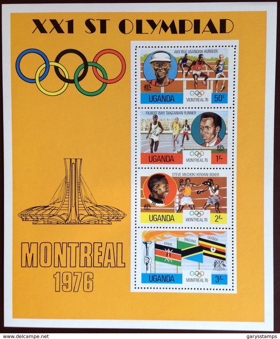 Uganda 1976 Olympic Games Minisheet MNH - Ouganda (1962-...)