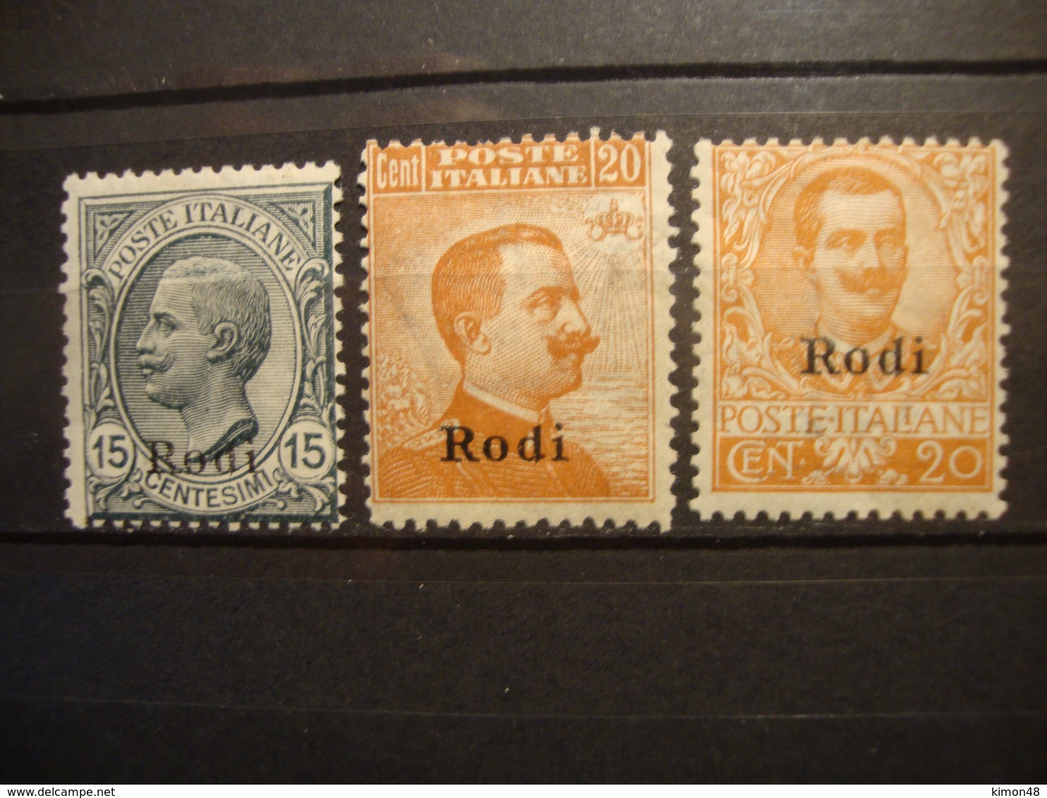 RODI:1919-23.HELLAS.11XI,13XI,14XI,MH FINE STAMPS.PRICE 423 EUROS. - Dodécanèse