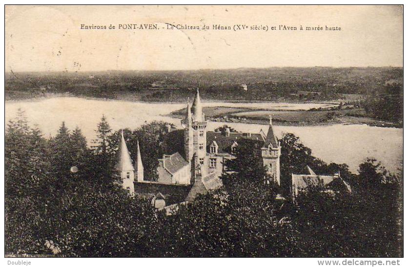 D29  PONT- AVEN  Le Château Du Hénan ( XV° Siècle ) Et L' Aven à Marrée Haute   ..... - Pont Aven