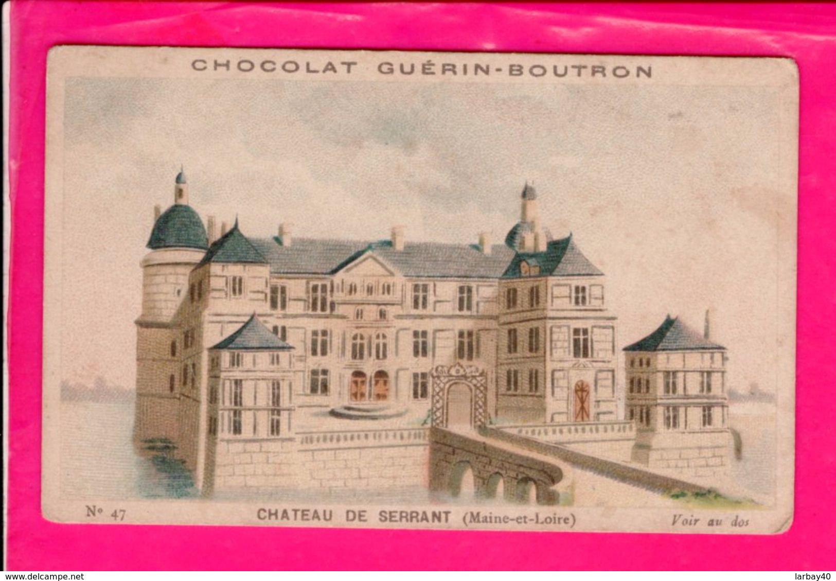 Image Chocolat Guerin Boutron 10,5 X 7 Cm Chateau De Serrant - Autres & Non Classés