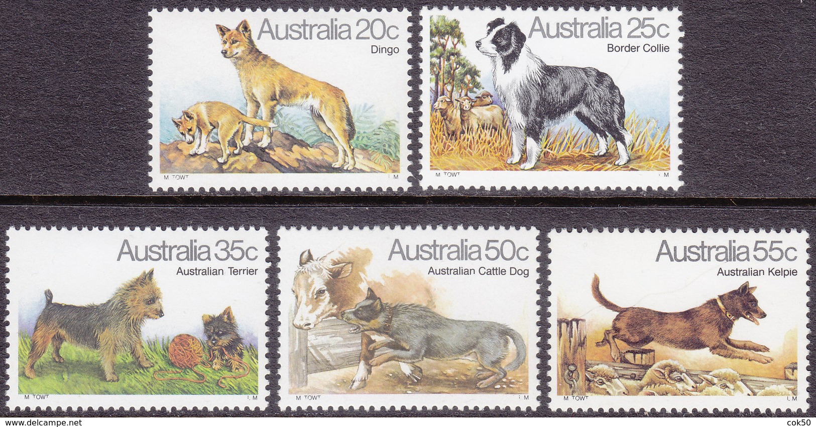 AUSTRALIA 1980 Dogs, Animals MNH, Mi# 700-04 - Dogs