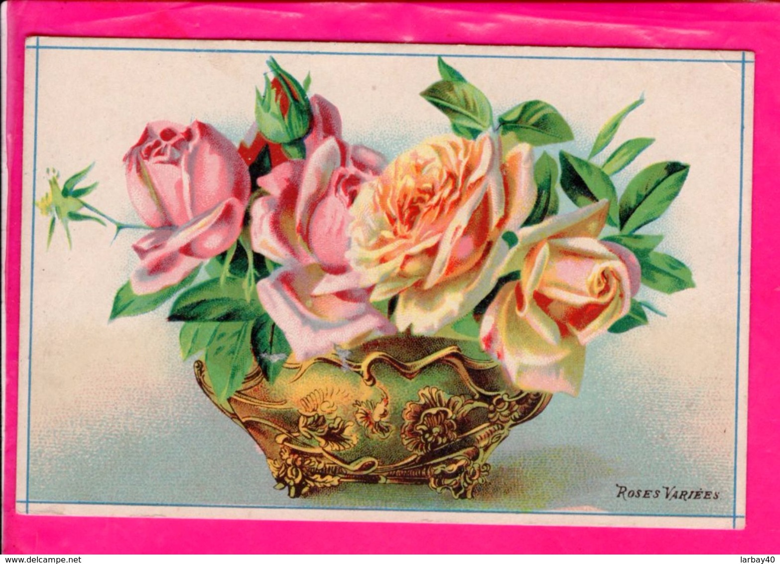 Image 12,5 X 8 Cm Roses Variees - Other & Unclassified