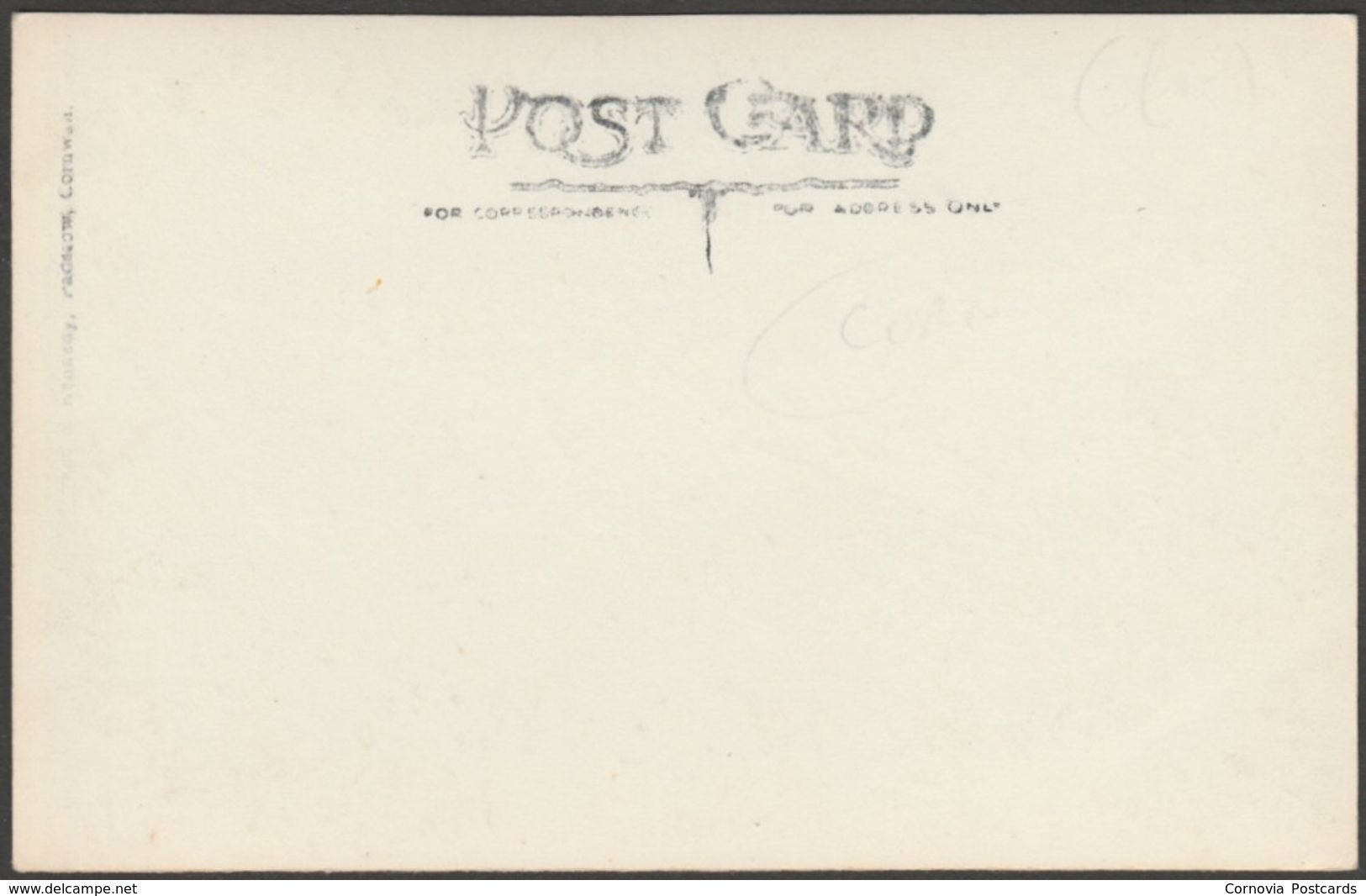 Boscastle, Cornwall, C.1930 - Edyvane & Kennedy RP Postcard - Other & Unclassified