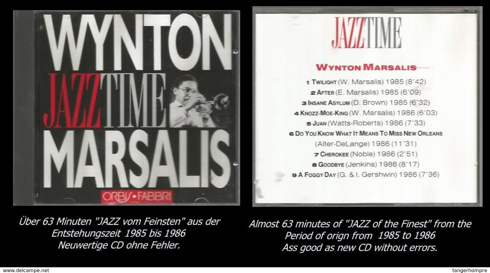 63 Minuten Jazz Von Wynton Marsalis - Jazz Of Finest - From 1985 To 1986 - Jazz