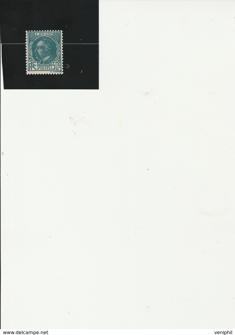 ARISTIDE BRIAND - N° 291 NEUF SANS CHARNIERE  ANNEE 1933 - COTE 42 € - Unused Stamps