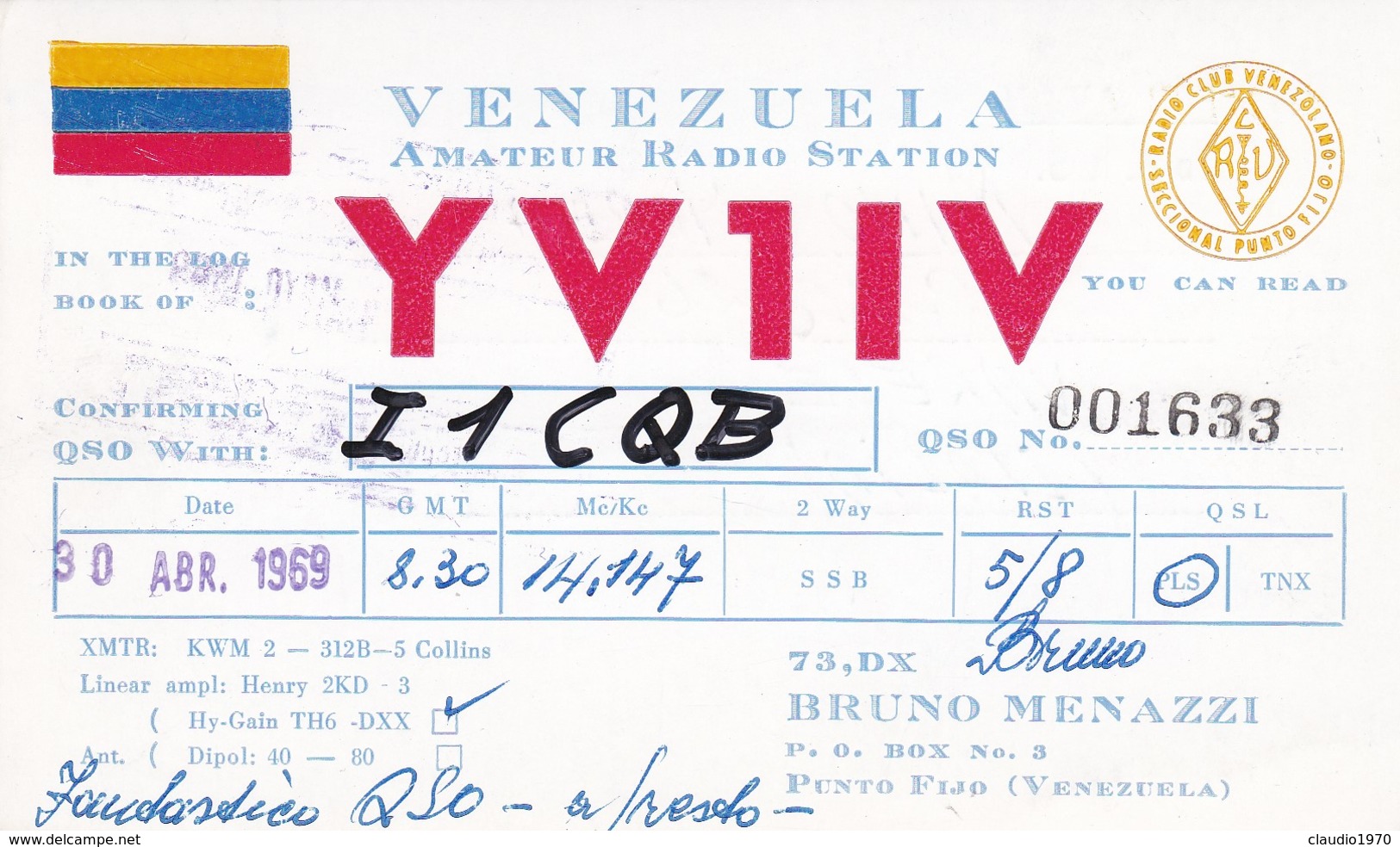 CARTOLINA - POSTCARD - VENEZUELA -  RADIO AMATORI - Venezuela