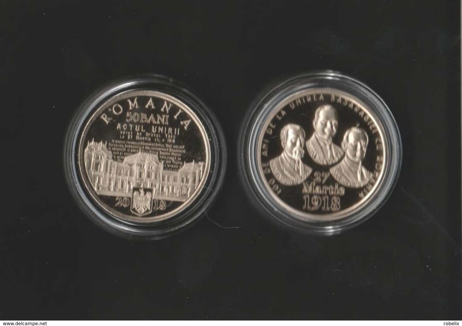 ROMANIA -2018-  50 BANI - COMMEMORATIVE COINS - 100 Years Since The Union Of Bessarabia With Romania PROOF (Rare) - Romania