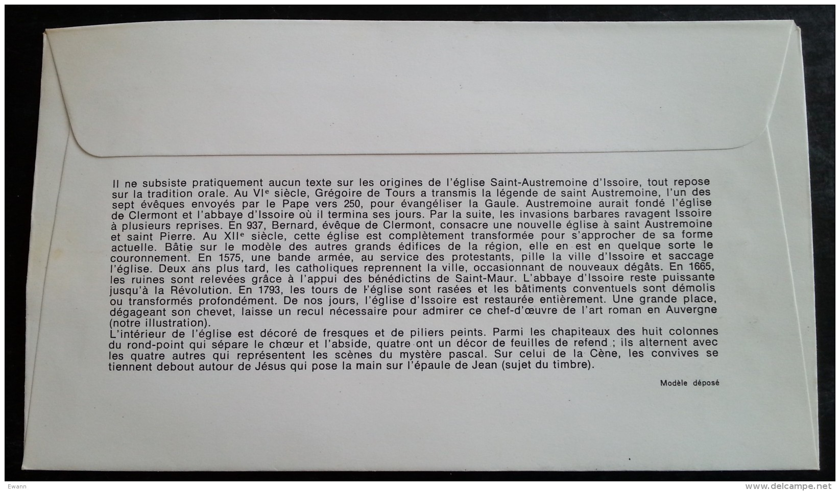 FDC 1973 - YT N°1741 - EGLISE SAINT AUSTREMOINE - ISSOIRE - 1970-1979