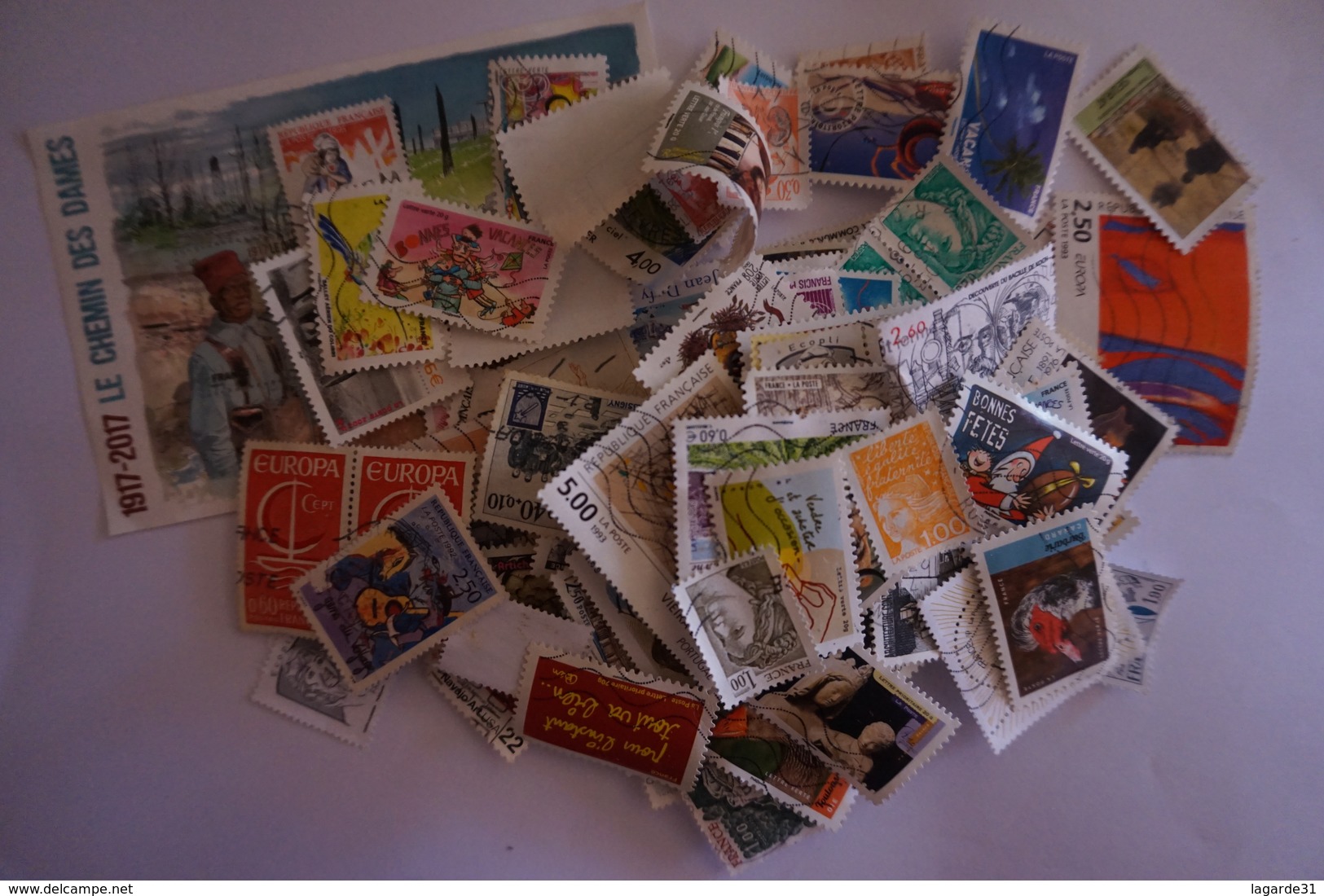 D0604003 Petit Lot De Timbres De Timbres France Oblitérés Non Trié - Autres & Non Classés