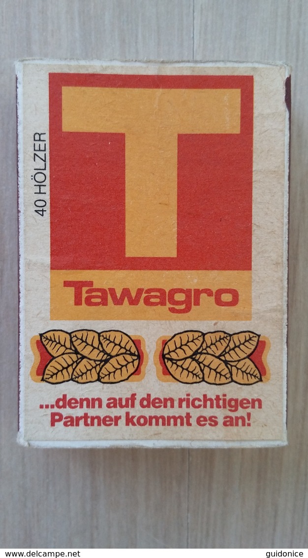 Zündholzschachtel Mit TAWAGRO-Werbung (Deutschland) - Zündholzschachteln