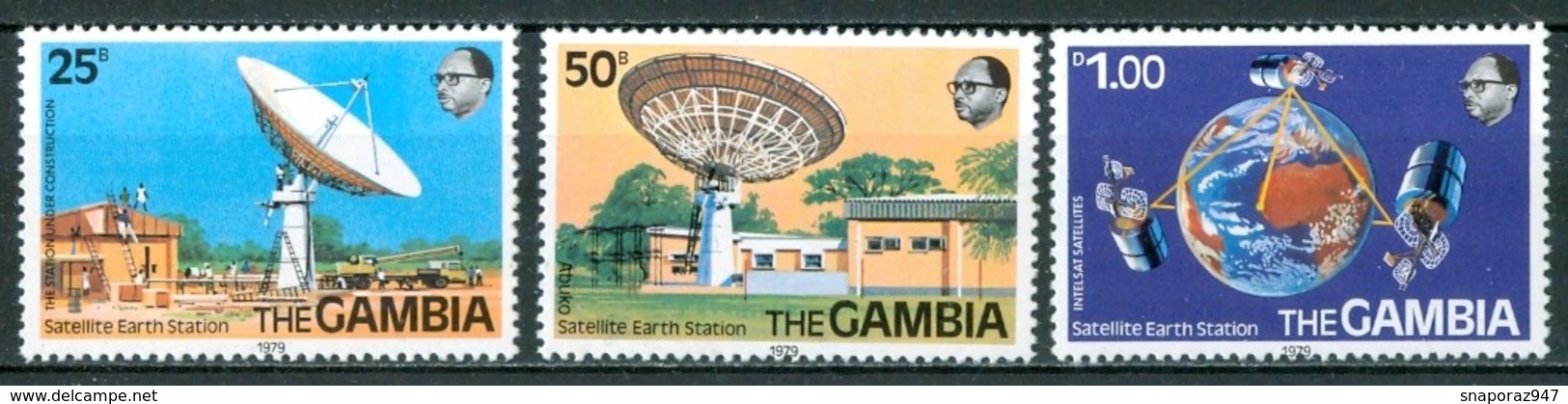 1979 Gambia Satellite Earth Station Telecomunicazioni Telecommunications Set MNH** Ye83 - Telekom