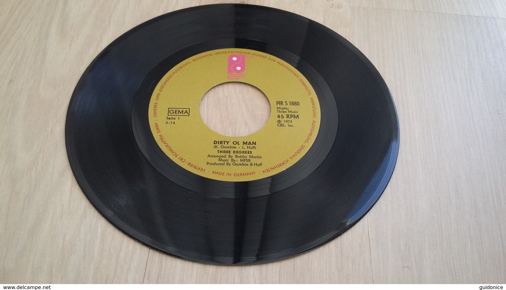 Three Degrees - Dirty Ol'Man - Vinyl-Single - Disco, Pop