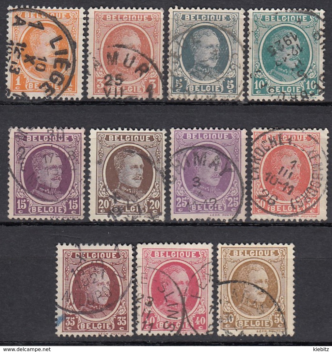 BELGIEN 1922 - MiNr: 170-180 Komplett  Used - Gebraucht