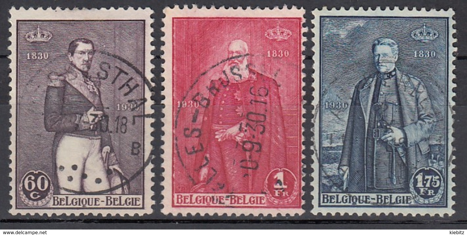 BELGIEN 1930 - MiNr: 284-286 Komplett   Used - Gebraucht