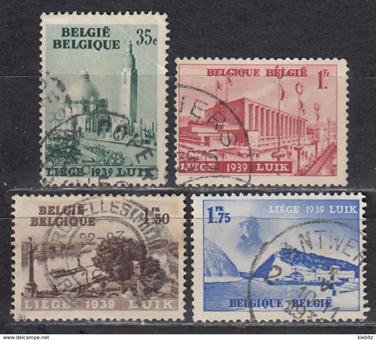BELGIEN 1938 - MiNr: 482-485  Komplett Used - Usados