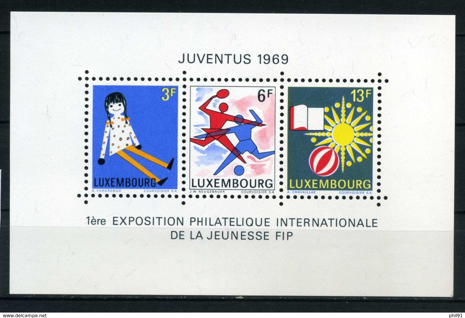 LUXEMBOURG   Juventus 1969     N° Y&T  BF8  ** - Blocs & Feuillets