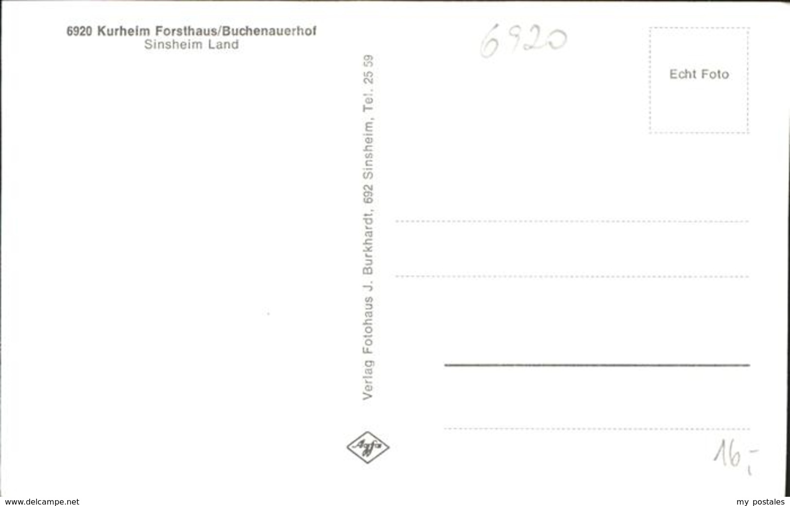 41258222 Sinsheim Kurheim Forsthaus Buchenauerhof Sinsheim - Sinsheim