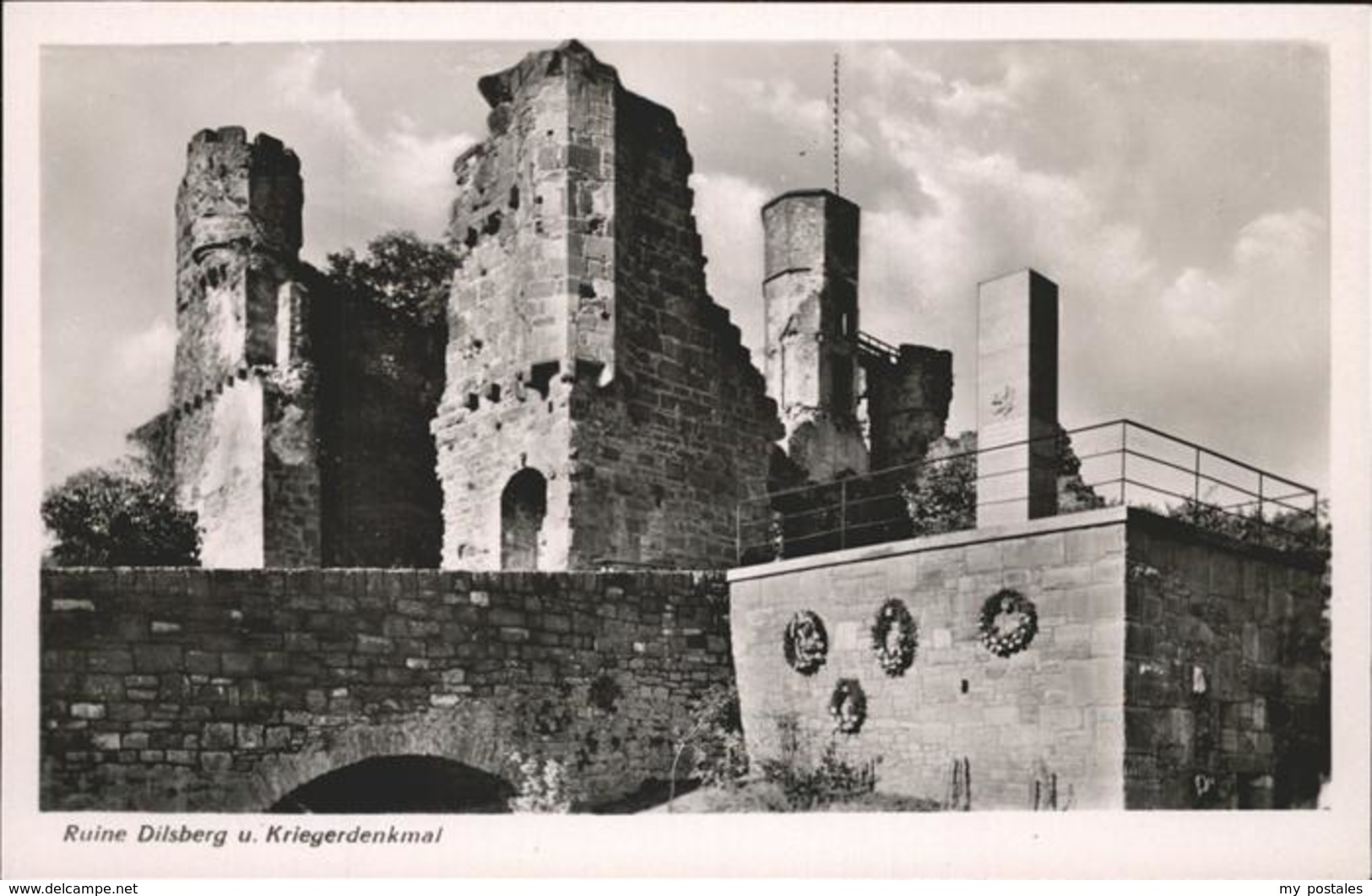 41258374 Dilsberg Ruine Kriegerdenkmal Dilsberg - Neckargemuend