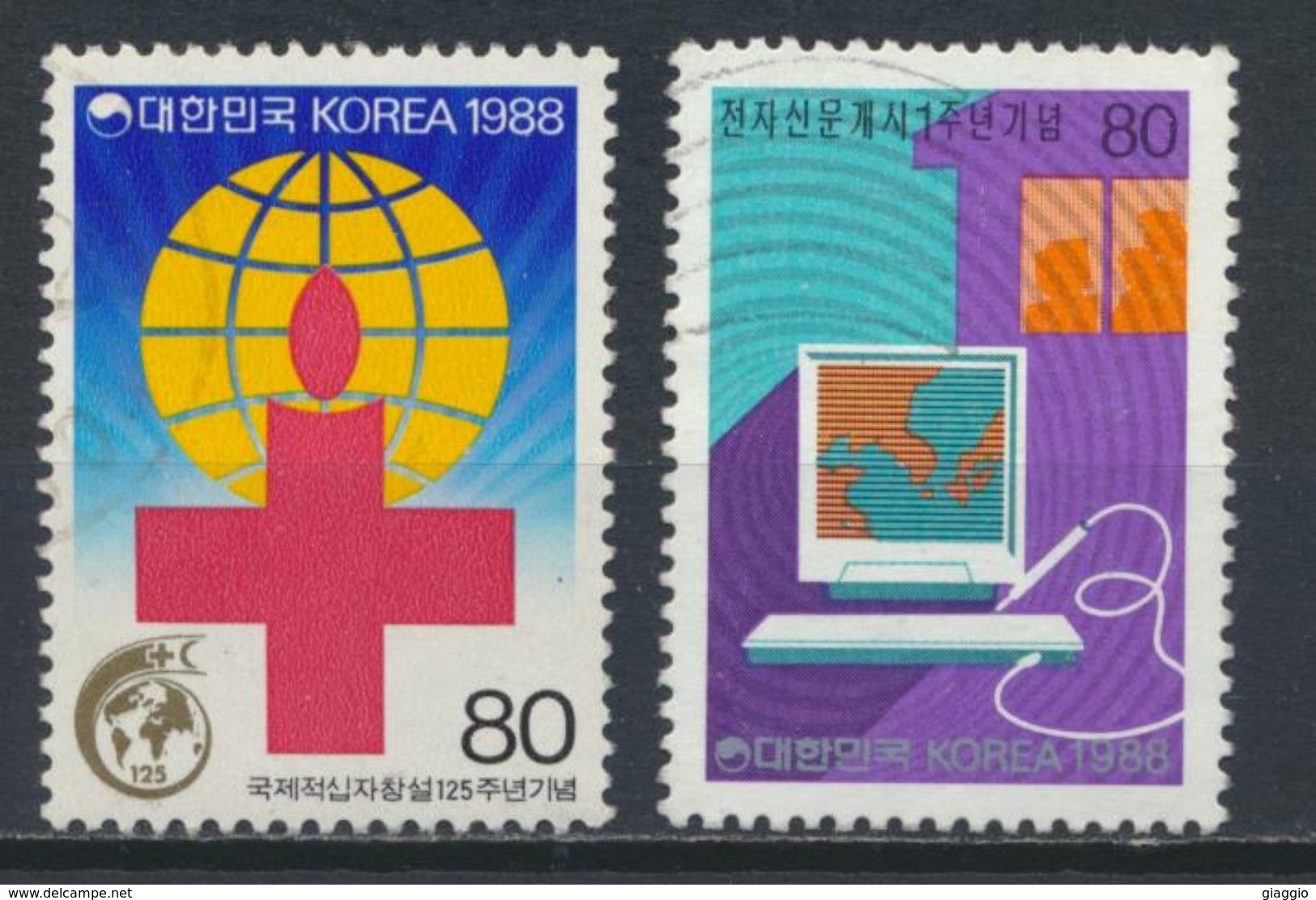 °°° SOUTH KOREA COREA - Y&T N°1408/9 - 1988 °°° - Corea Del Sud