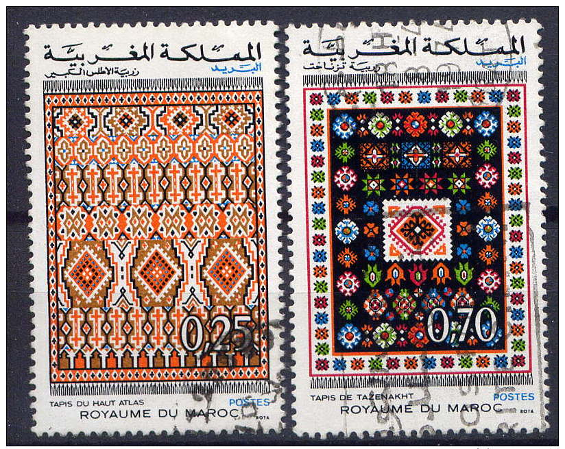 MAROC -  692/693°  - TAPIS MAROCAINS - Morocco (1956-...)