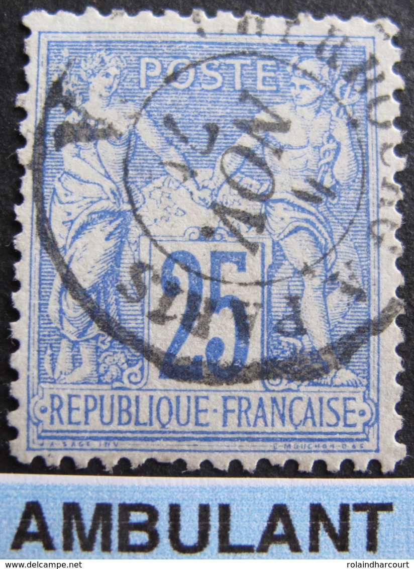 LOT R1749/18 - SAGE TYPE II N°78 - Cachet AMBULANT ☛ CHERBOURG A PARIS (A) 4 NOVEMBRE 1876 - 1876-1898 Sage (Type II)