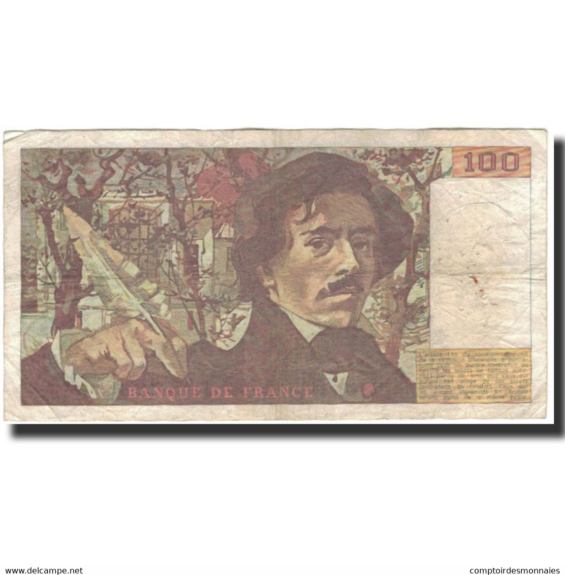 France, 100 Francs, 100 F 1978-1995 ''Delacroix'', 1986, TB, Fayette:69.10 - 100 F 1978-1995 ''Delacroix''