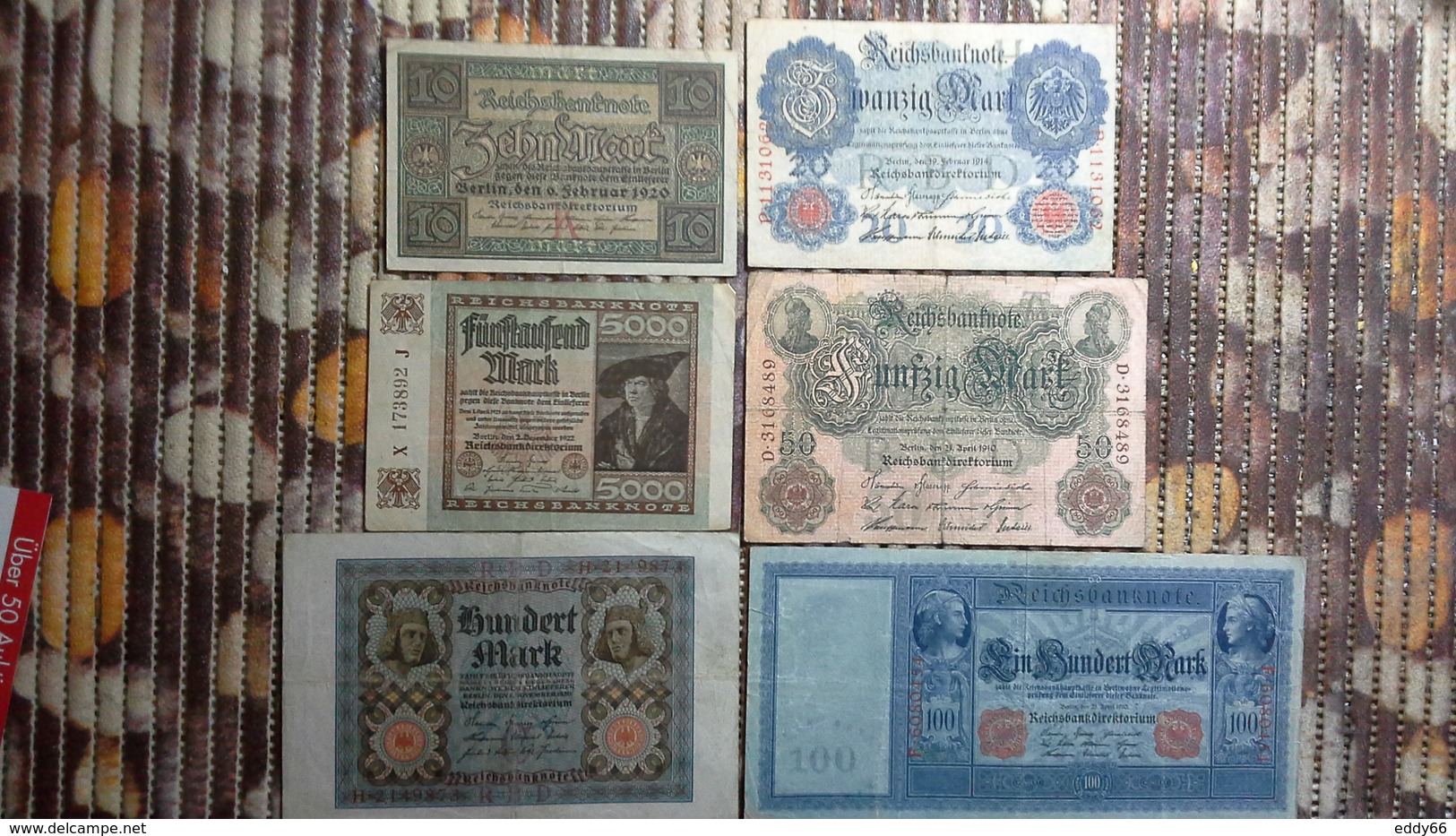 Lot Geldscheine Deutsches Reich - Colecciones