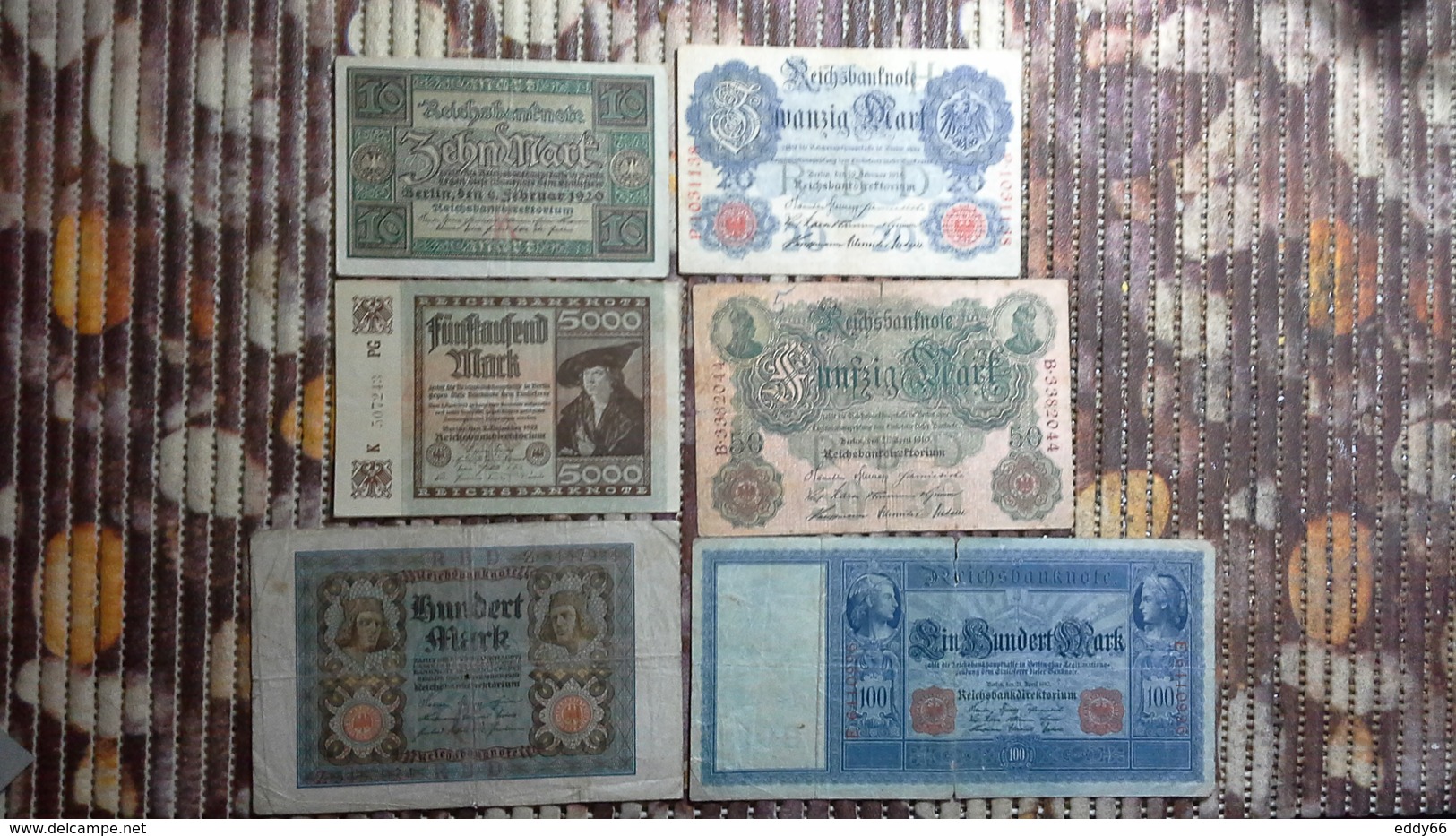 Lot Geldscheine Deutsches Reich - Colecciones