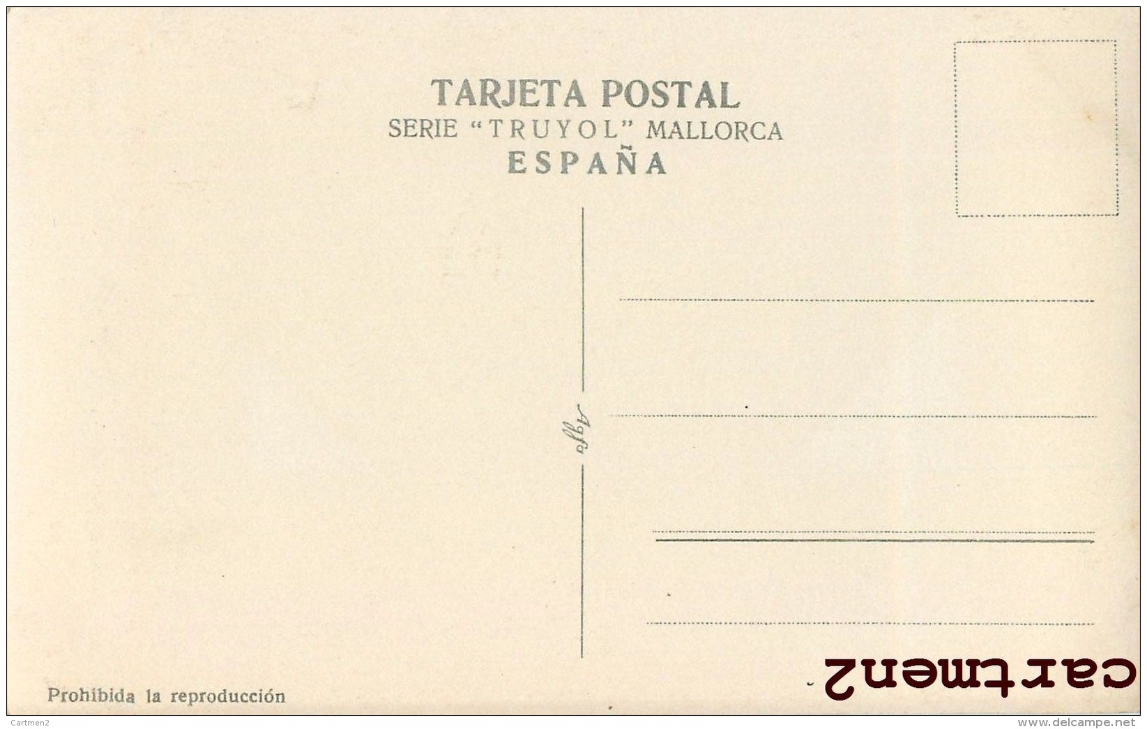 FOTO TARJETA : SERIE TRUYOL POLLENSA MALLORCA ISLAS BALEARES ESPANA - Mallorca