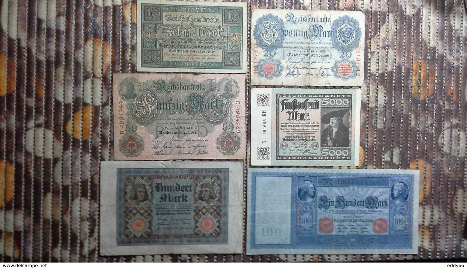 Lot Geldscheine Deutsches Reich - Verzamelingen