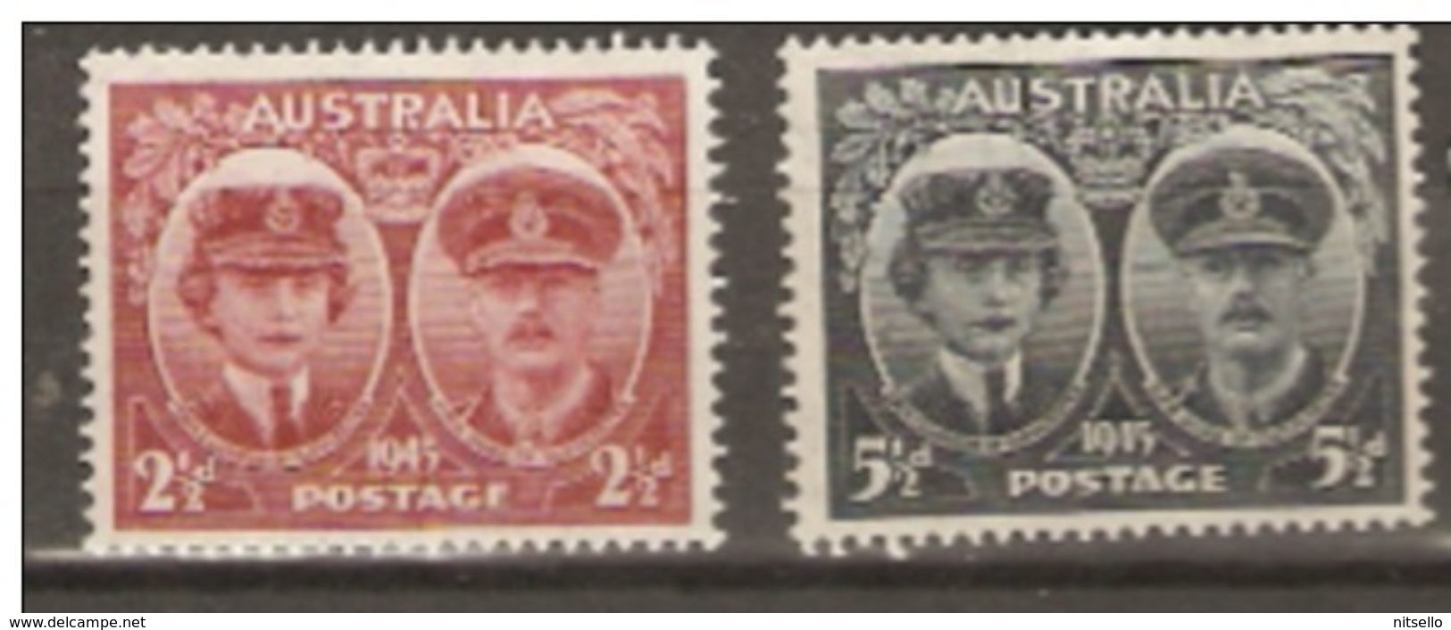 LOTE 1526   //   (C041) AUSTRALIA 1945  **MNH - Gebruikt