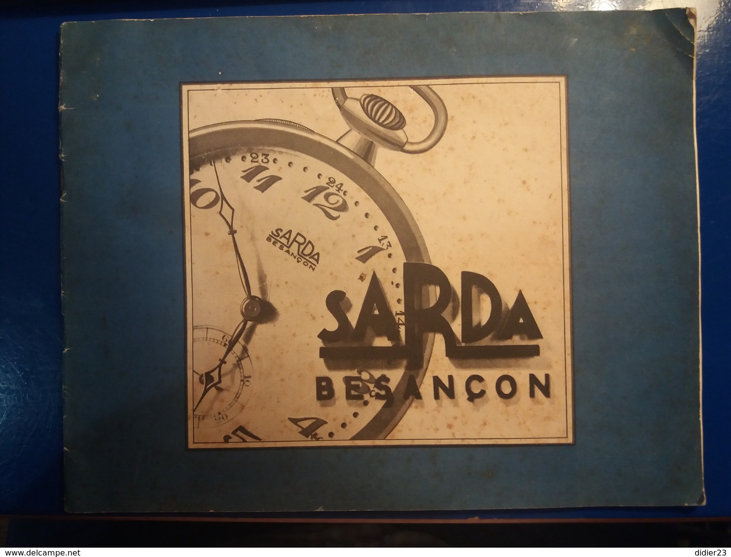 SARDA CATALOGUE 1930 BESANCON  MONTRE CHRONOMÈTRE PENDULETTE  MONTRES AUTOS - Andere & Zonder Classificatie