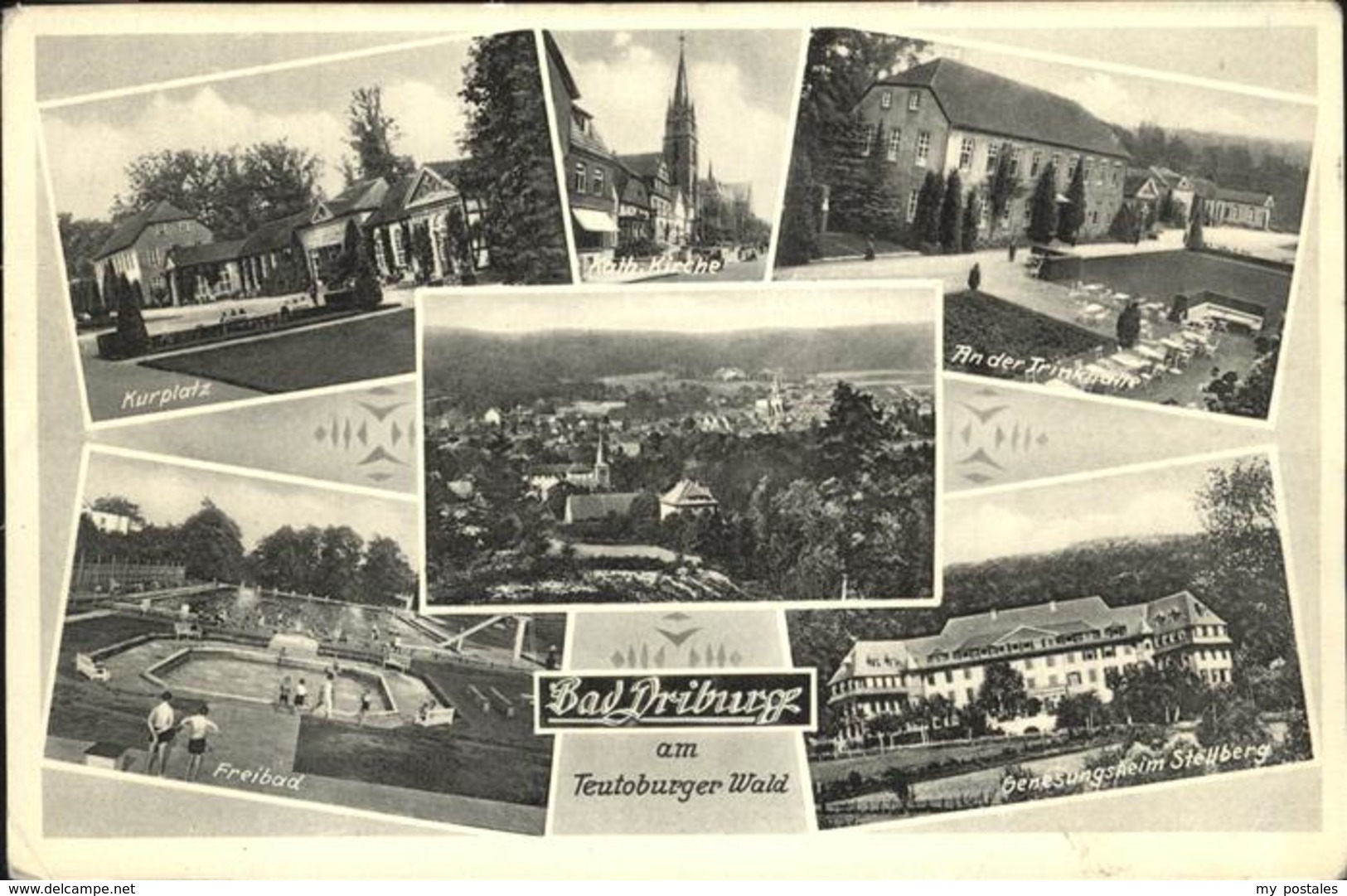 41276433 Bad Driburg Stellberg Genesungsheim Trinkhalle Freibad Kurplatz Alhause - Bad Driburg