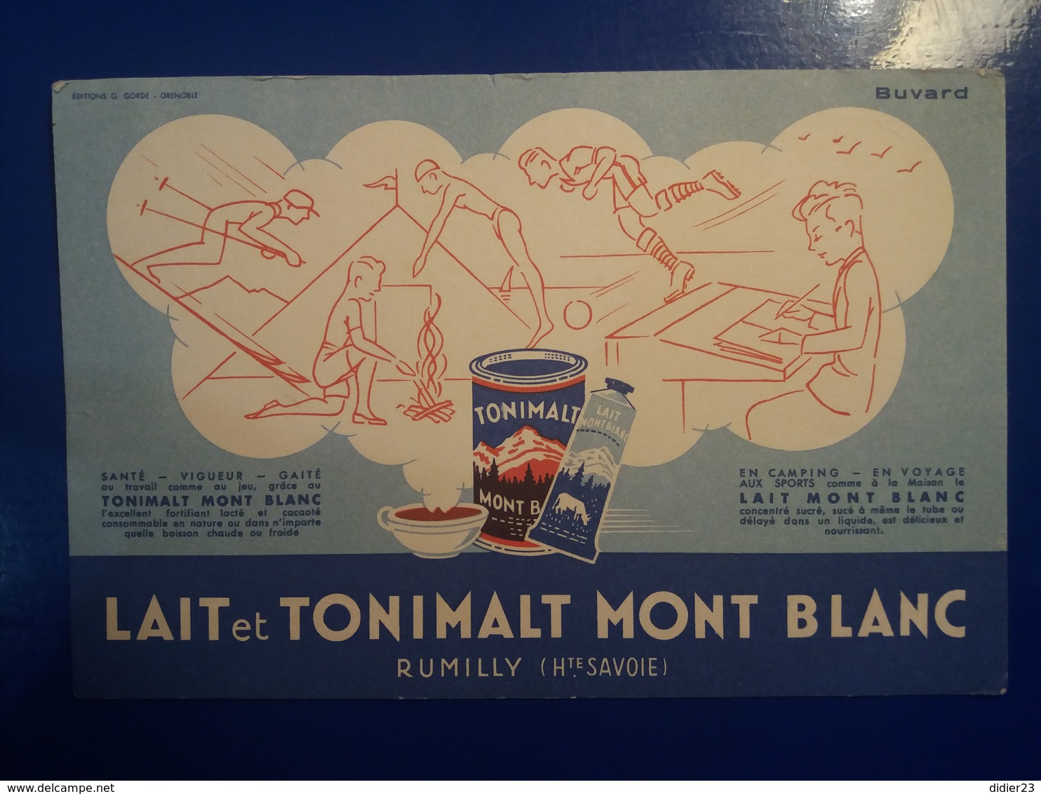 BUVARD LAIT TONIMALT MONT BLANC RUMILLY - Alimentare